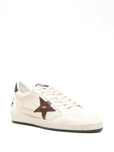 Shop Golden Goose Ball Star Sneakers Shoes In Brown