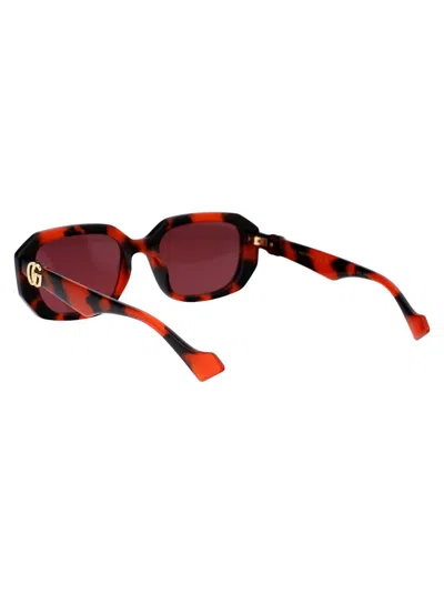 Shop Gucci Sunglasses In 005 Orange Orange Violet