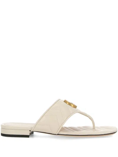 Shop Gucci Sandals In New Mystic White