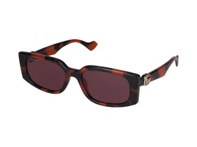 Shop Gucci Sunglasses In 006 Orange Orange Violet