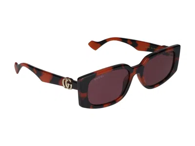 Shop Gucci Sunglasses In 006 Orange Orange Violet