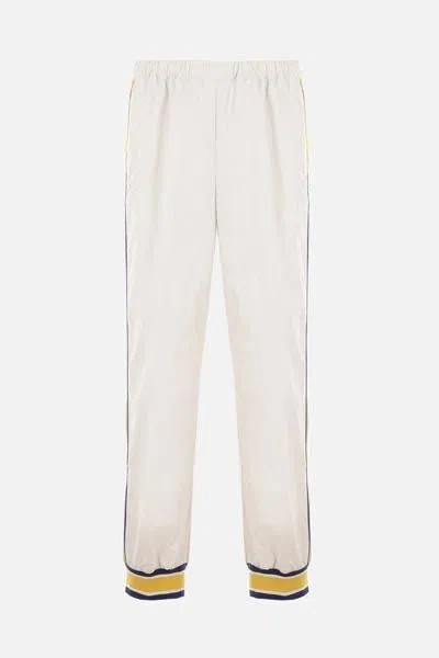 Shop Gucci Nylon Track Pants In White