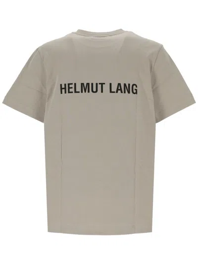 Shop Helmut Lang T-shirt With Logo In Beige