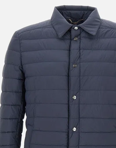 Shop Herno Men's Blue Ecoage Nylon Jacket