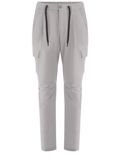 Shop Herno Trousers In Grey