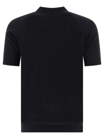Shop John Smedley T-shirts And Polos Black
