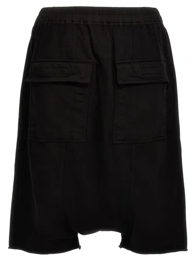 Shop Rick Owens Drkshdw Black Cotton Shorts