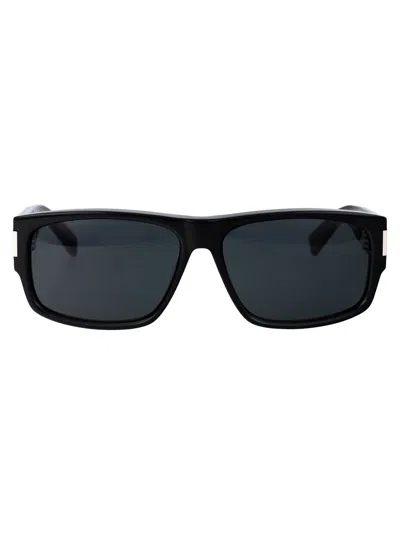 Shop Saint Laurent Eyewear Sunglasses In 001 Black Black Black