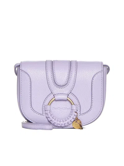 Shop See By Chloé Hana Mini Leather Crossbody Bag In Lilac