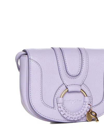 Shop See By Chloé Hana Mini Leather Crossbody Bag In Lilac