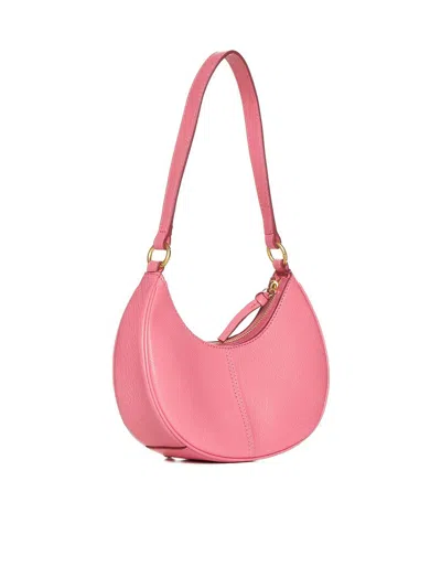 Shop See By Chloé Hana Half-moon Leather Shoulder Bag In Pink