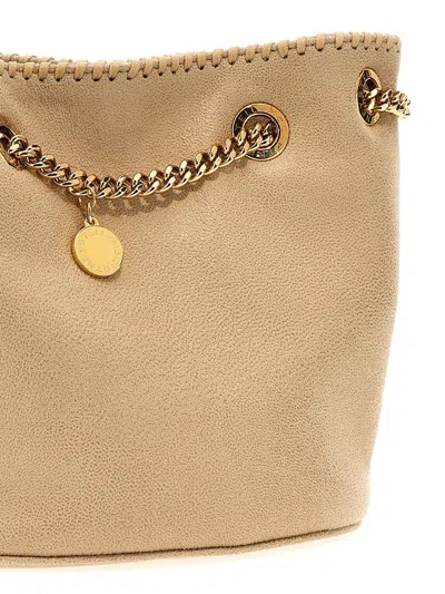 Shop Stella Mccartney 'falabella' Bucket Bag In Butter Cream