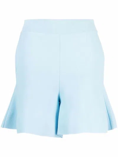 Shop Stella Mccartney Svased Shorts In Azure