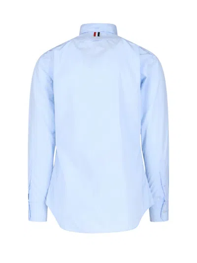 Shop Thom Browne Shirts In Blue