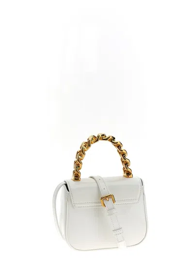 Shop Versace 'la Medusa' Mini Handbag In White