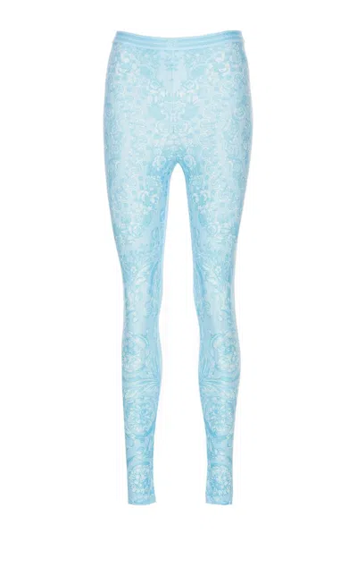 Shop Versace Trousers In Printed