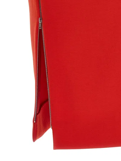 Shop Victoria Beckham 'fitted T-shirt' Dress In Red