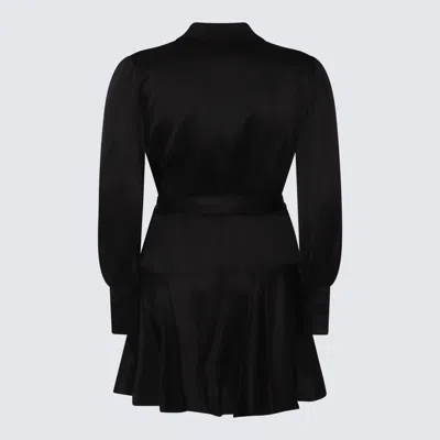 Shop Zimmermann Black Silk Dress