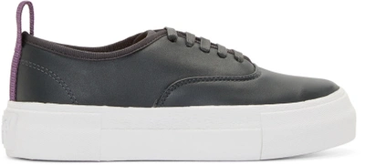 Eytys Navy Leather Mother Sneakers In White | ModeSens