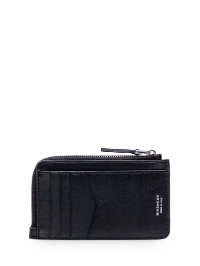 Shop Givenchy Card Holder With Logo In Black