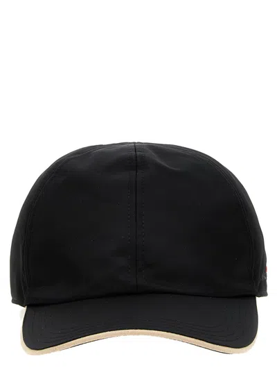 Shop Kiton Logo Embroidery Cap In Black