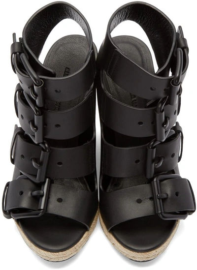 Shop Alexander Wang Black Leather Jo Sandals