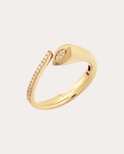 Shop Mevaris Women's 18k Yellow Gold Moonkissed Oval Ring 18k Gold
