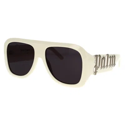 Shop Palm Angels Sunglasses In White
