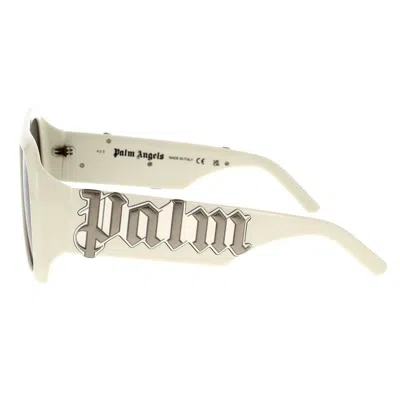 Shop Palm Angels Sunglasses In White