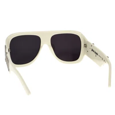 Shop Palm Angels Sunglasses In White