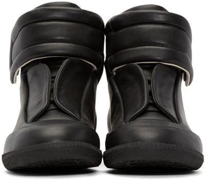 Shop Maison Margiela Black Leather Future High-top Sneakers