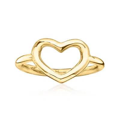 Shop Ross-simons Italian 14kt Yellow Gold Heart Ring