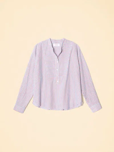 Xirena Stripe Jones Top In Pink In Pink