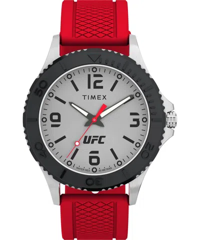 Shop Timex Men's 42mm Quartz Watch In Red