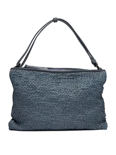Shop Giancarlo Nevola "groove" Shoulder Bag In Blue