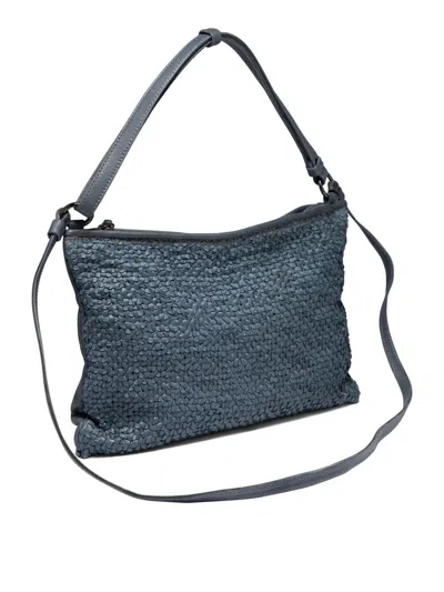 Shop Giancarlo Nevola "groove" Shoulder Bag In Blue