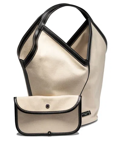 Shop Gianni Chiarini "anfora" Shoulder Bag In Beige