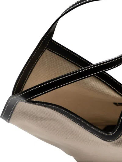 Shop Gianni Chiarini "anfora" Shoulder Bag In Beige