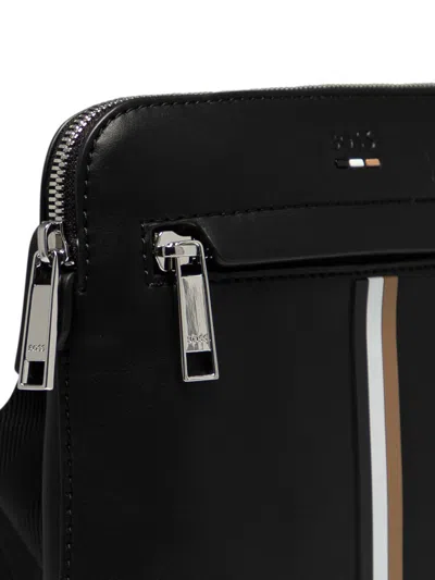 Shop Hugo Boss "ray" Crossbody Bag In Black