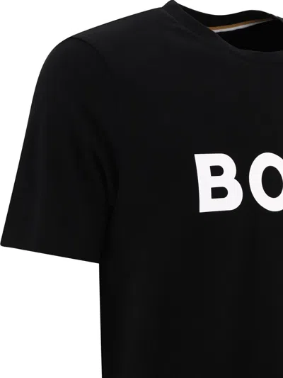 Shop Hugo Boss "tiburt" T-shirt In Black