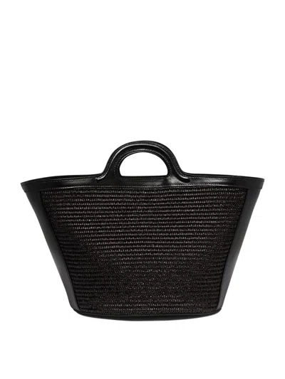 Shop Marni "tropicalia Small" Handbag In Black