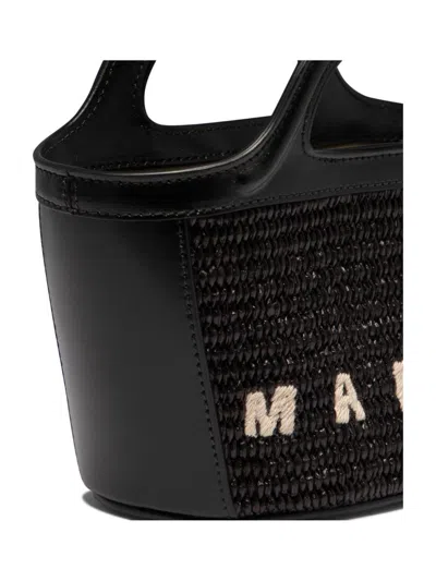 Shop Marni "tropicalia Micro" Handbag In Black