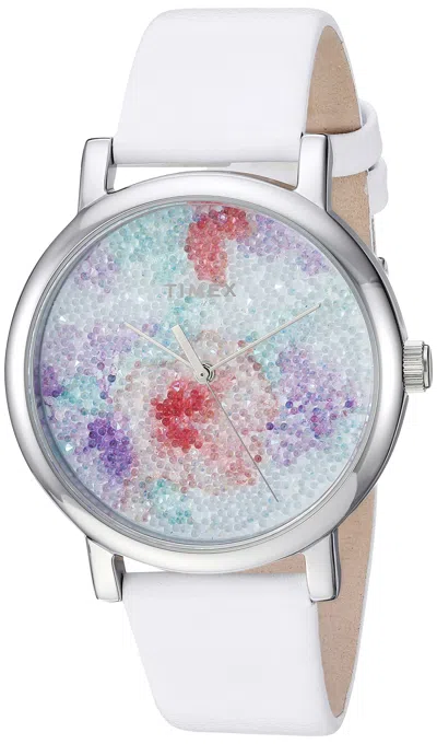 Shop Timex Women's 38mm Quartz Watch In White
