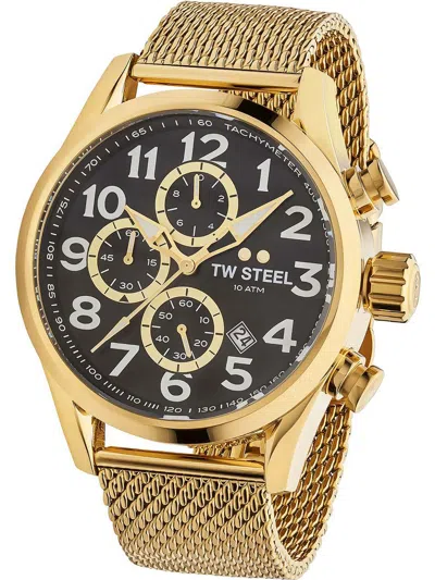 Shop Tw Steel Men's 48mm Quartz Watch In Gold