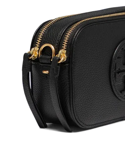 Shop Tory Burch "mini Miller" Crossbody Bag In Black