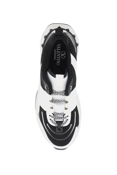 Shop Valentino True Act Sneakers For In Bianco