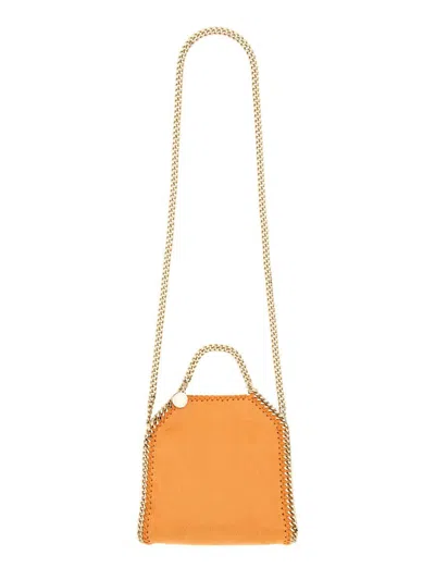 Shop Stella Mccartney Falabella Tiny Bag In Orange