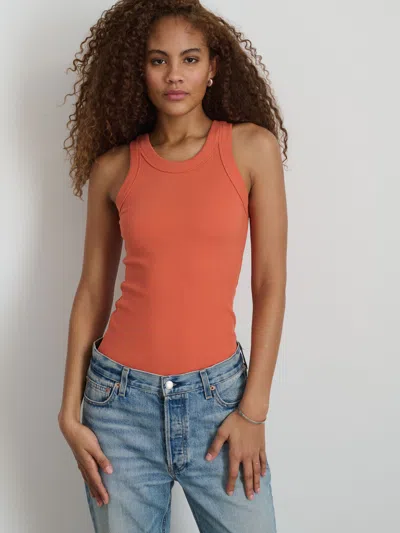 Shop Alex Mill Everyday Rib Tank In Ginger