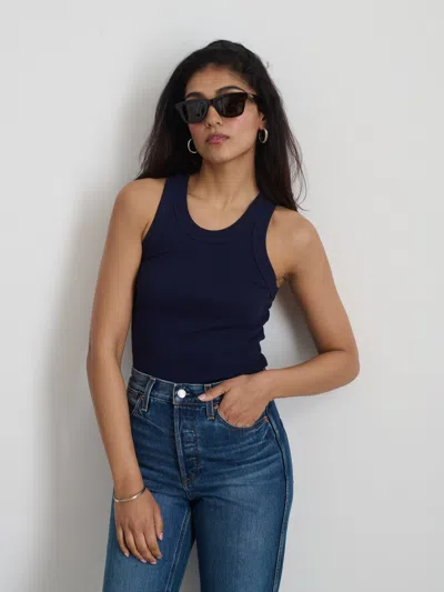 Alex Mill Everyday Rib Tank In Dark Navy