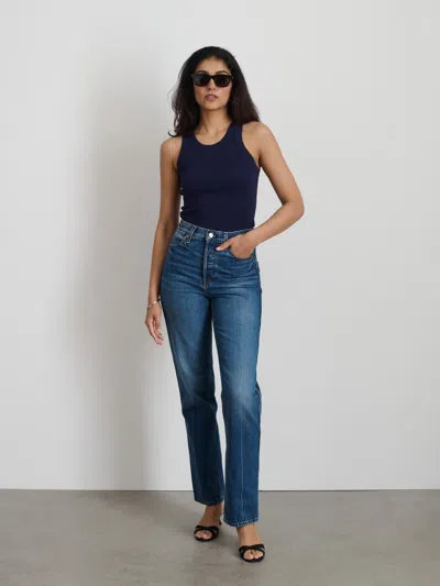 Alex Mill Everyday Rib Tank In Dark Navy